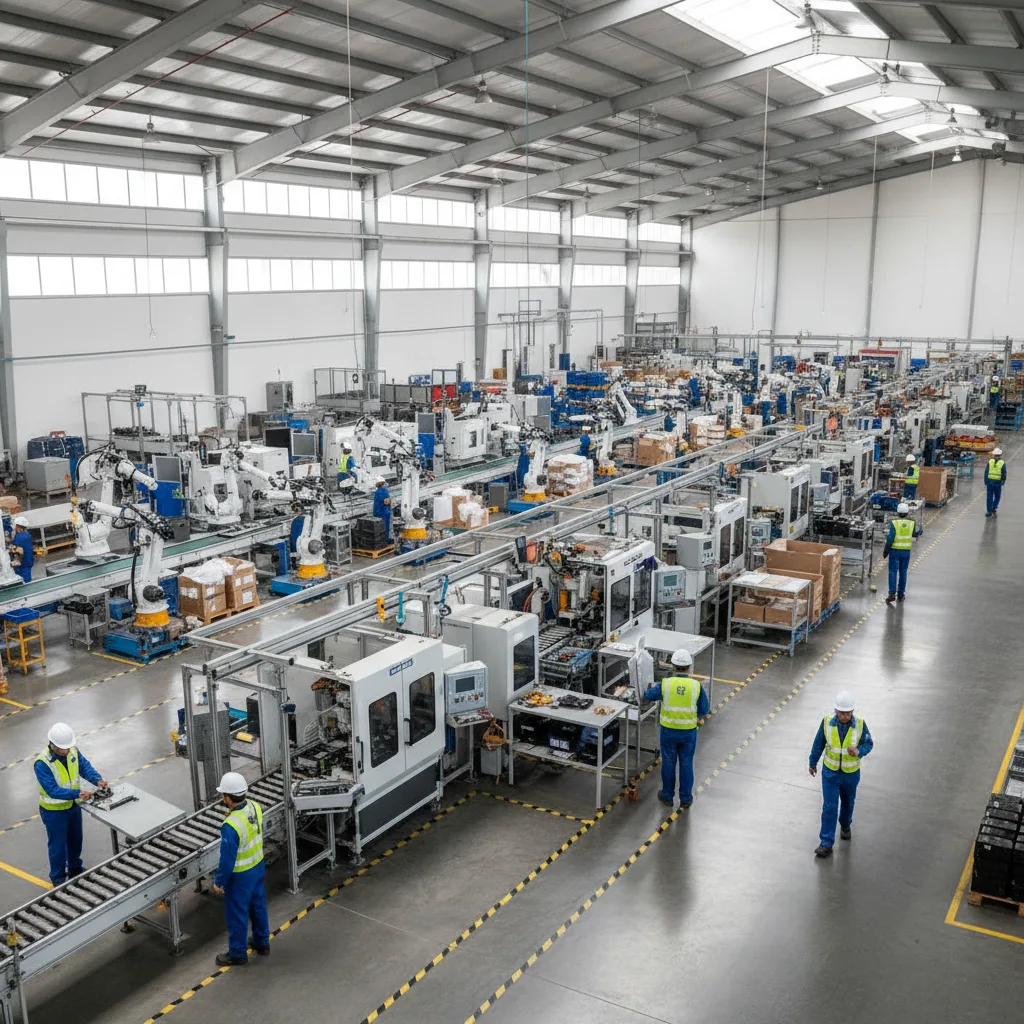 Modern manufacturing facility in Mexico, symbolizing nearshoring and industry.