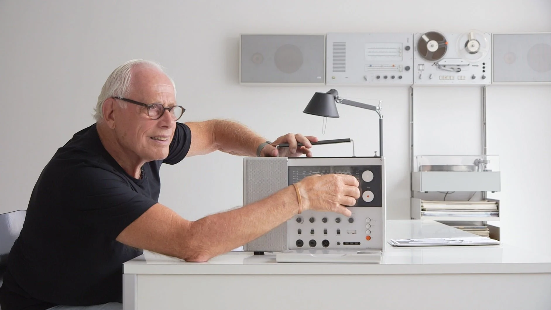Dieter Rams, influential industrial designer whose 'less but better' principles shaped modern minimalist design, including Apple's aesthetic.