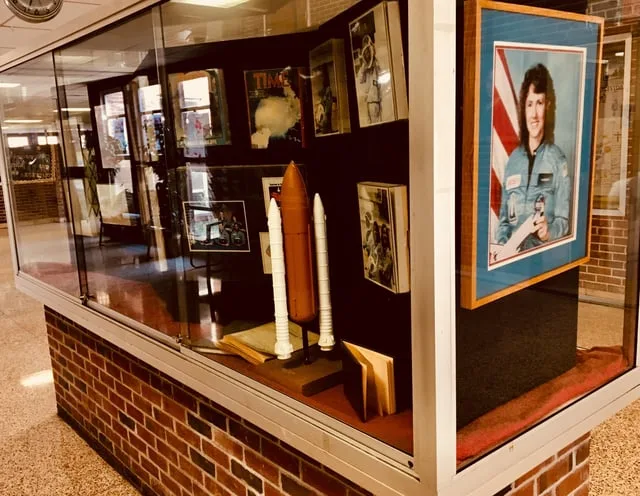 Christa McAuliffe, a high school teacher from New Hampshire, was selected for NASA's 'Teacher in Spa